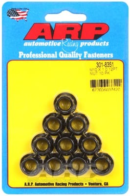 ARP M10 x 1.0 12pt Nut Kit (Set of 10)