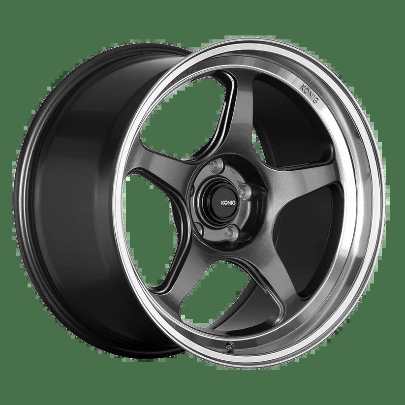 Konig Hyperspec 19" 5x112 Anthracite Metallic w/ Mirror Machined Lip