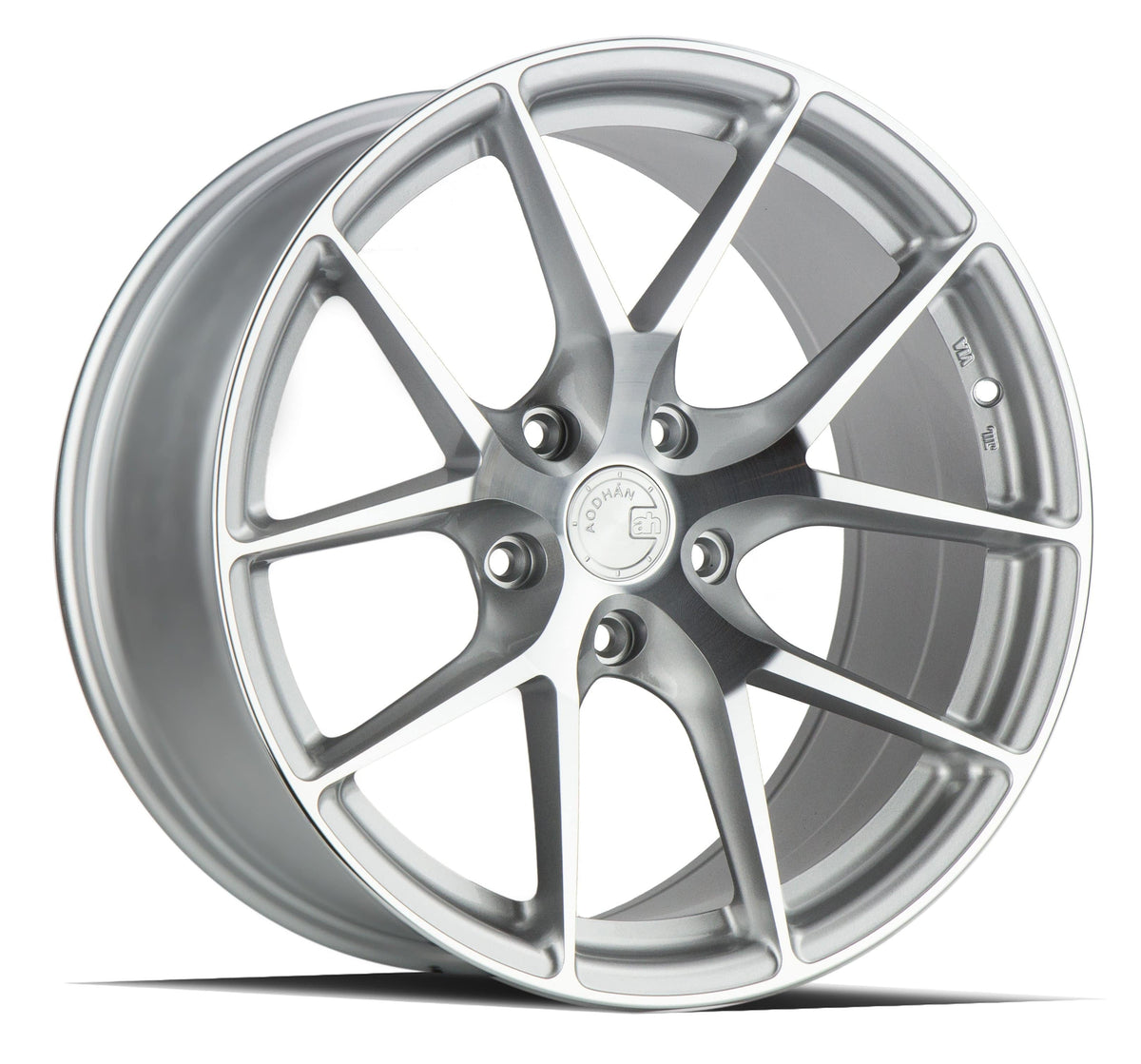 Aodhan AFF7 20" 5x112 Gloss Silver Machined Face