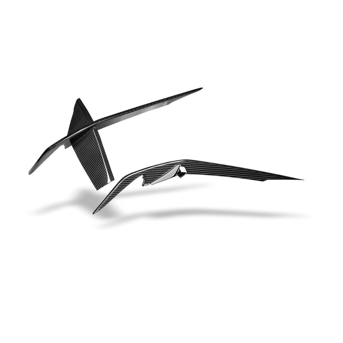 Revozport Carbon Fiber Front Bumper Canards - Audi / C8 / RS6 / RS7
