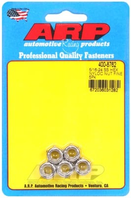 ARP 5/16-24 SS Fine Nyloc Hex Nut Kit