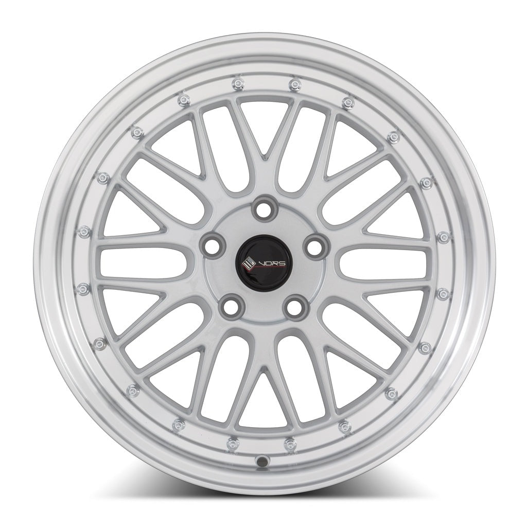 VORS VR8 17" 4x100 Silver Machined Lip