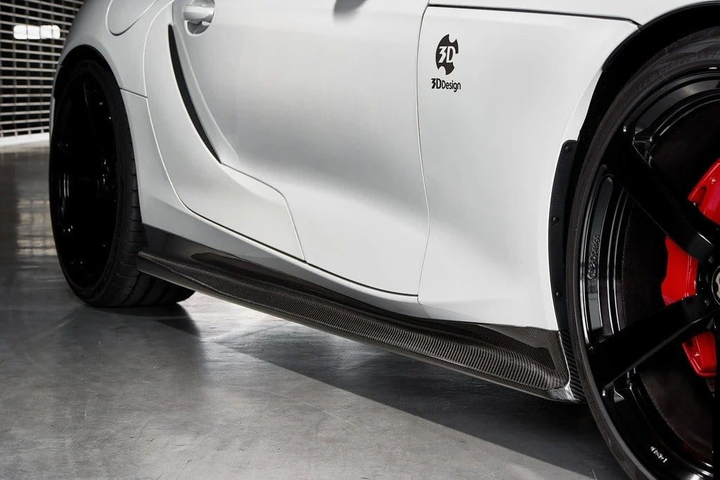 3D Design A90 Supra Carbon Side Skirt Set