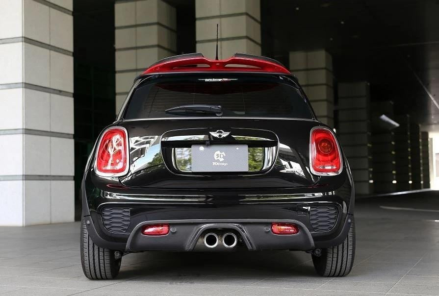3D Design Mini F56 JCW Carbon Rear Diffuser