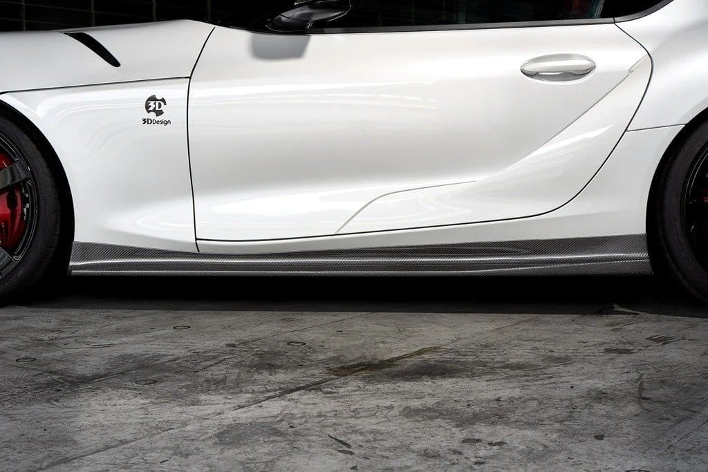 3D Design A90 Supra Carbon Side Skirt Set