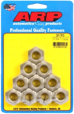 ARP 5/8-11 Wheel Stud Nut Kit