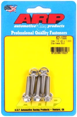 ARP 1/4-20 x 1.000 Hex SS Bolts