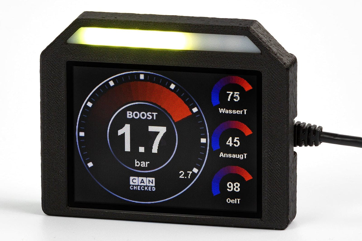 CANchecked MFD32S Multi Function Universal Display | 3.2" Gen2 with Integrated Shiftlight