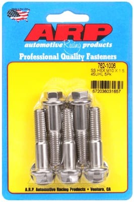 ARP M10 x 1.50 x 45 Hex SS Bolts (Set of 5)