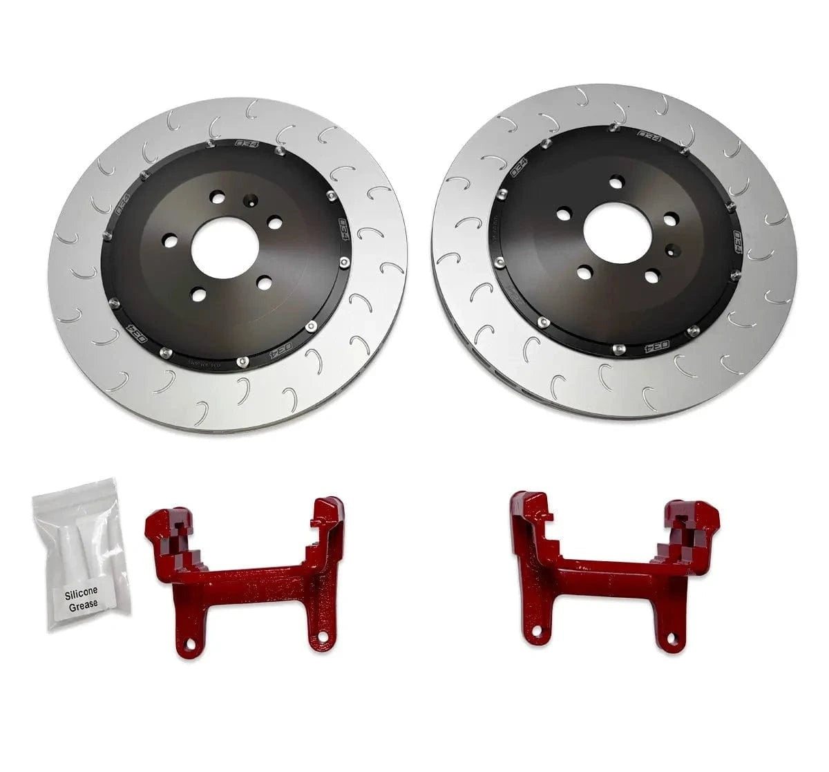 034 Motorsport 2-Piece Floating Rear Brake Rotor 370mm Upgrade for B9/B9.5 Audi A4/S4, A5/S5, Q5/SQ5, & RS4/RS5
