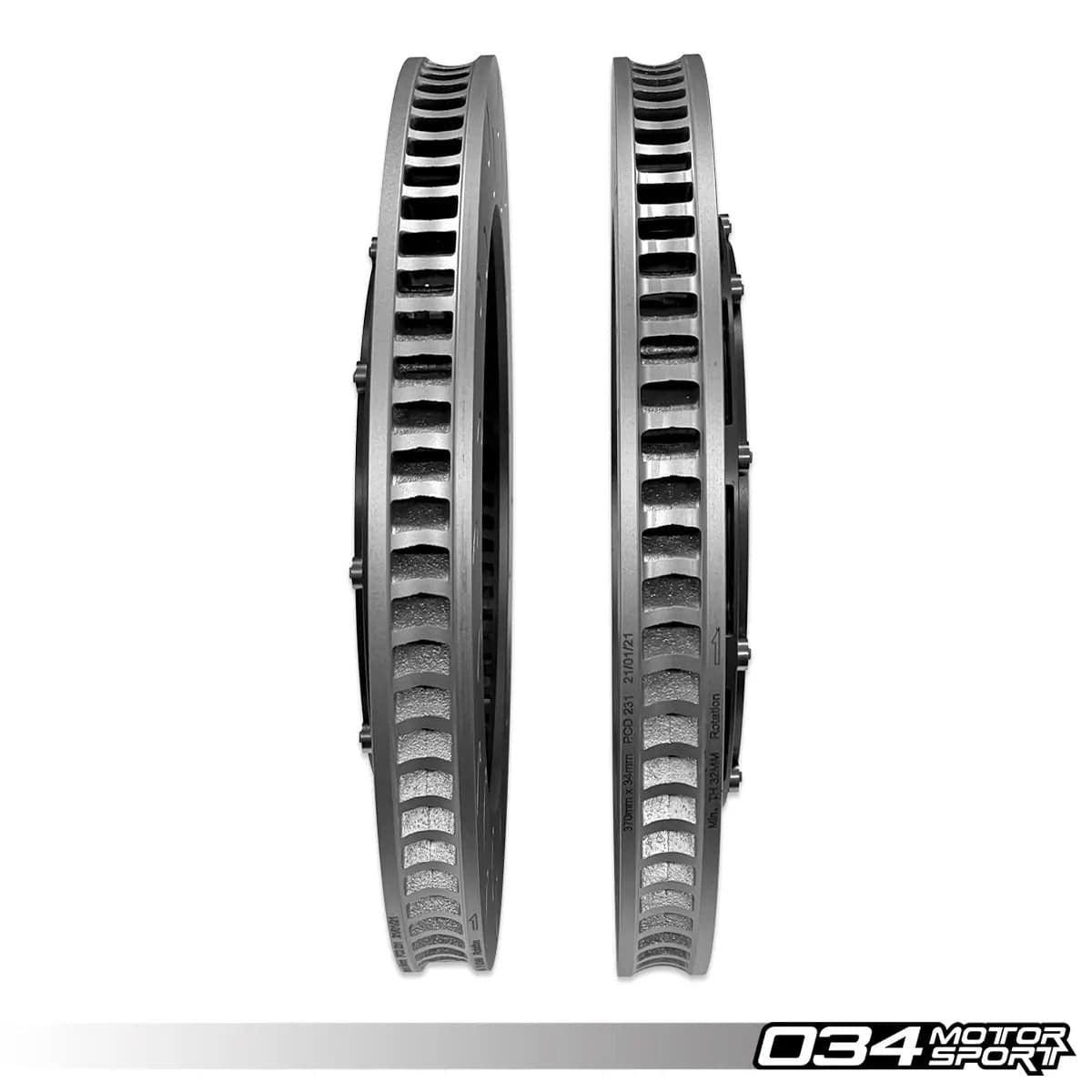 034Motorsport Stage 2 2-Piece 390mm Floating Front Brake Rotor Upgrade - Audi R8 Mk1