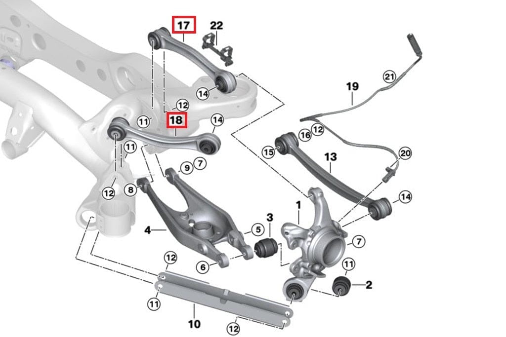 Fall-Line Motorsports Rear Upper Control Arm Set - BMW / E9X / M3 / E82 / 1M