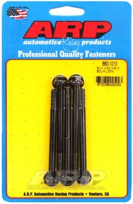 ARP M6 x 1.00 x 80 Hex Black Oxide Bolts (Set of 5)