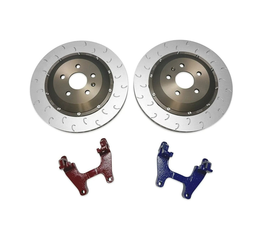 034Motorsport 2-Piece Floating Rear Brake Rotor 355mm Upgrade - VW / Audi / Mk8 / GTI / Golf R / 8Y / S3 / RS3