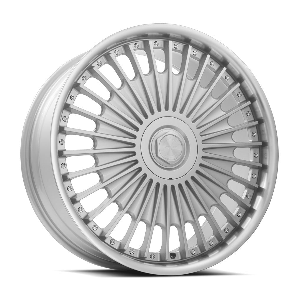 MRR VP4 22" 5x114.3 Silver Machined Lip