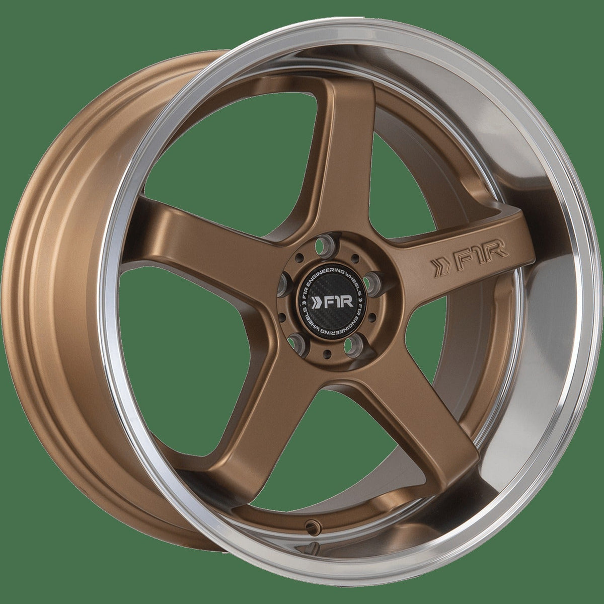 F1R FC5 18" 5x112 Satin Bronze w/ Polish Lip