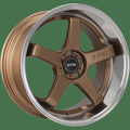 F1R FC5 18" 5x112 Satin Bronze w/ Polish Lip