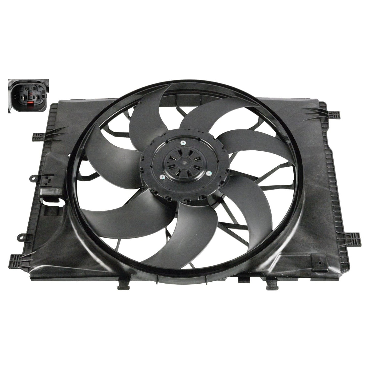 Radiator Fan with Shroud - Mercedes