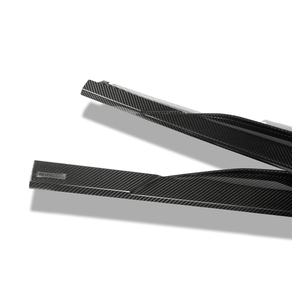 Revozport Carbon Fiber Side Skirts - Audi C8 RS7
