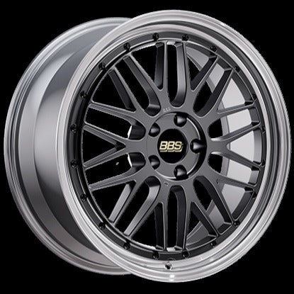 BBS LM 18" 5x112 Diamond Black Center / Diamond Cut Lip