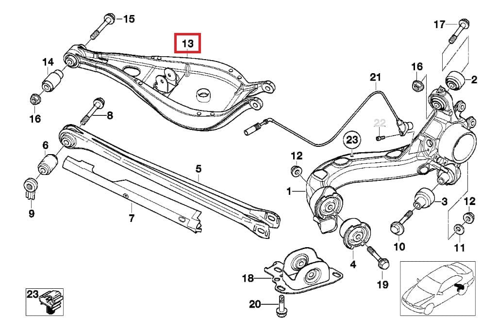 Fall-Line Motorsports Rear Coil Over Upper Control Arm Set - BMW / E36 / E46