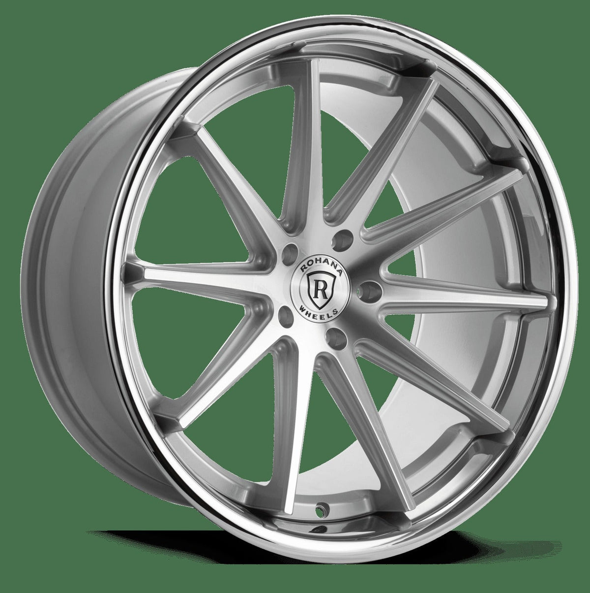 Rohana RFC10 20" 5x112 Machine Silver/Chrome Lip