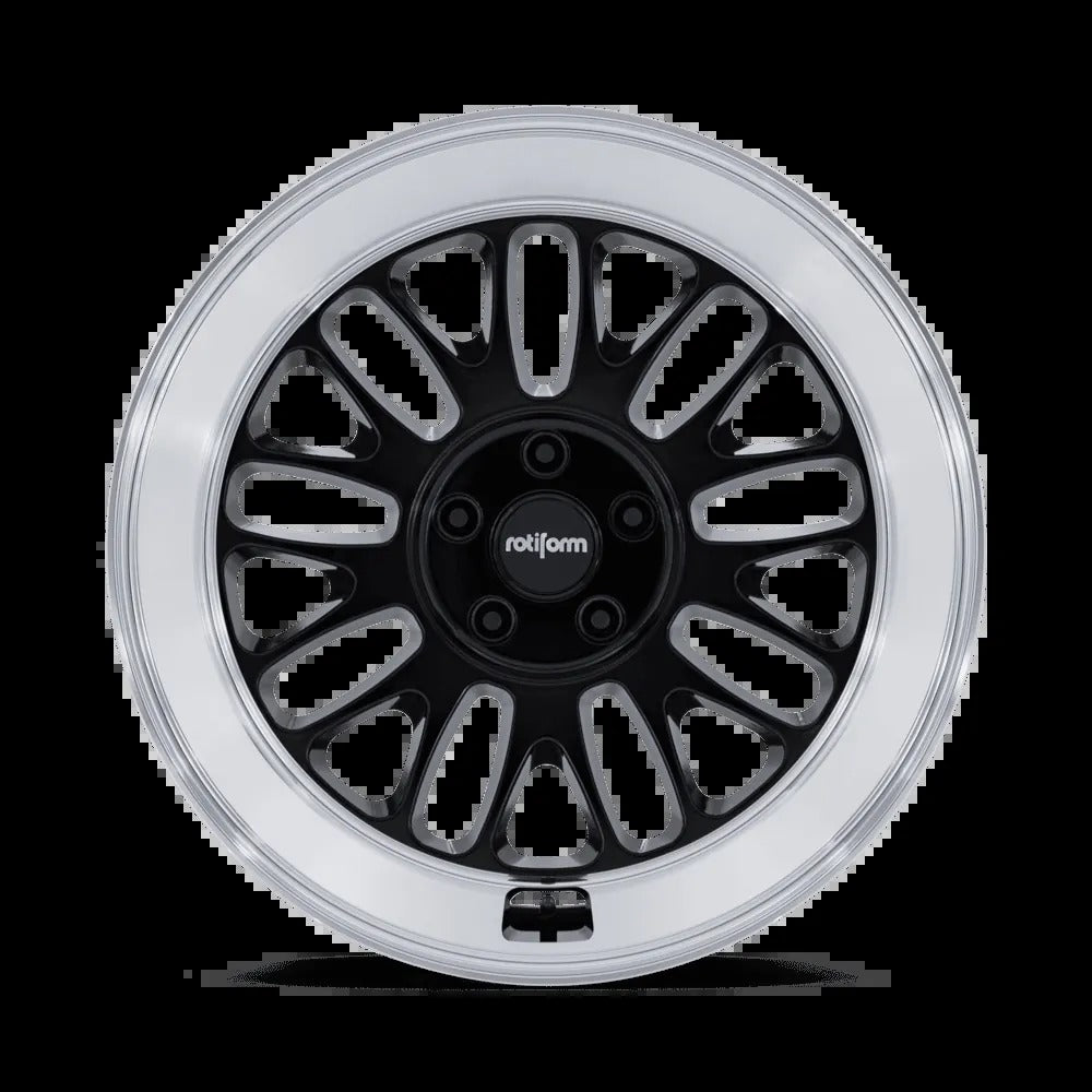 Rotiform SCP 19" 5x112 Gloss Black w/ Diamond Cut Lip