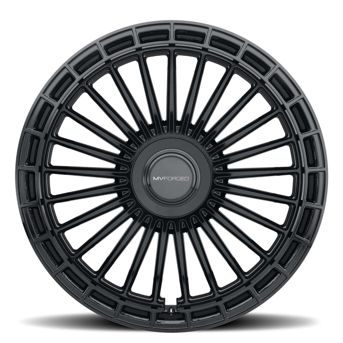 MV Forged MVF40 24" 5x110 up to 5x130 Gloss Black (Custom Wheel)