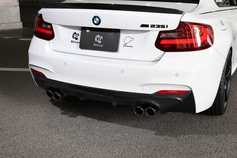 3D Design F22 2-Series M-Sport Carbon Rear Diffuser