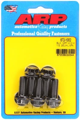 ARP M10 x 1.50 x 25 12pt Black Oxide Bolt Kit