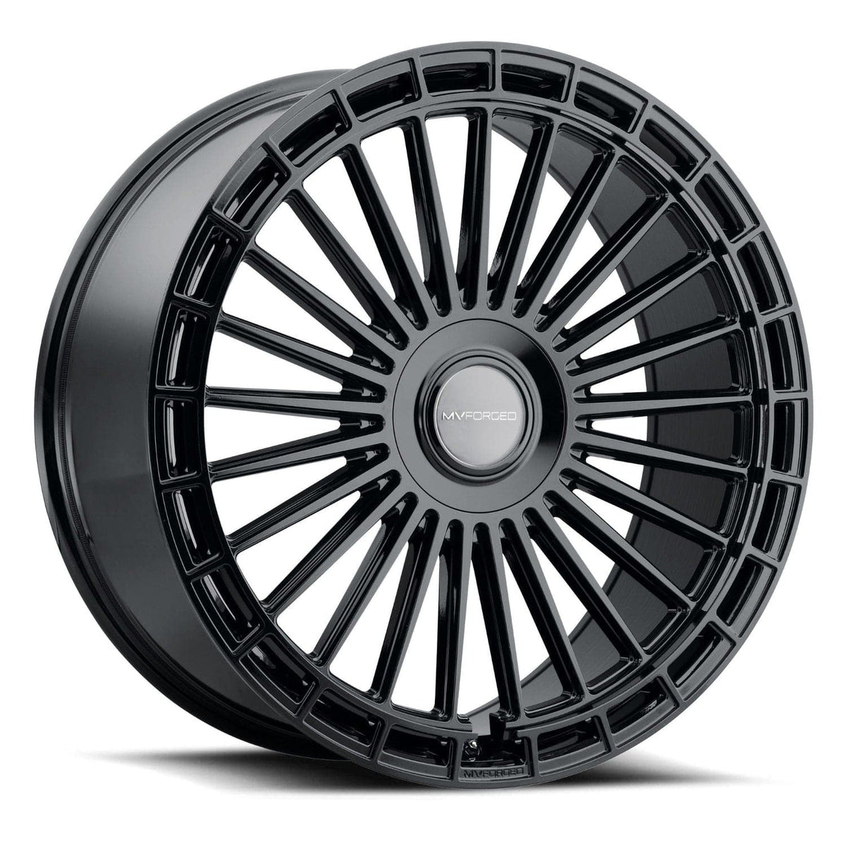 MV Forged MVF40 24" 5x110 up to 5x130 Gloss Black (Custom Wheel)
