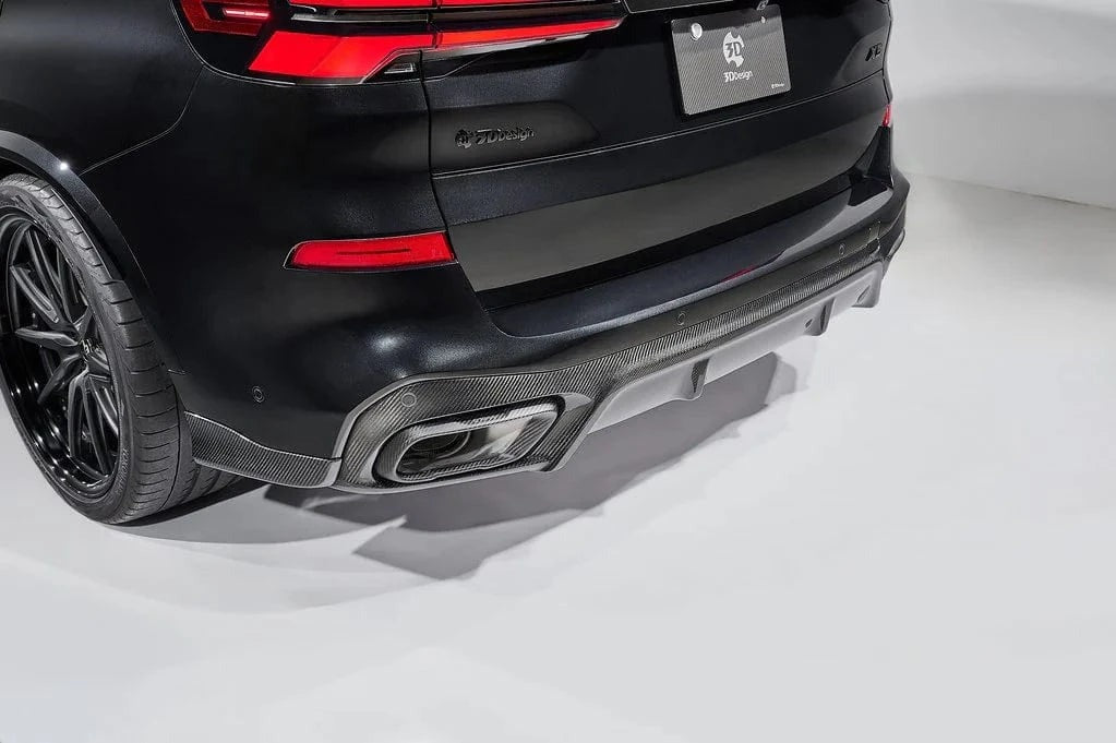 3D Design LCI Carbon Rear Diffuser Set - BMW G05 X5
