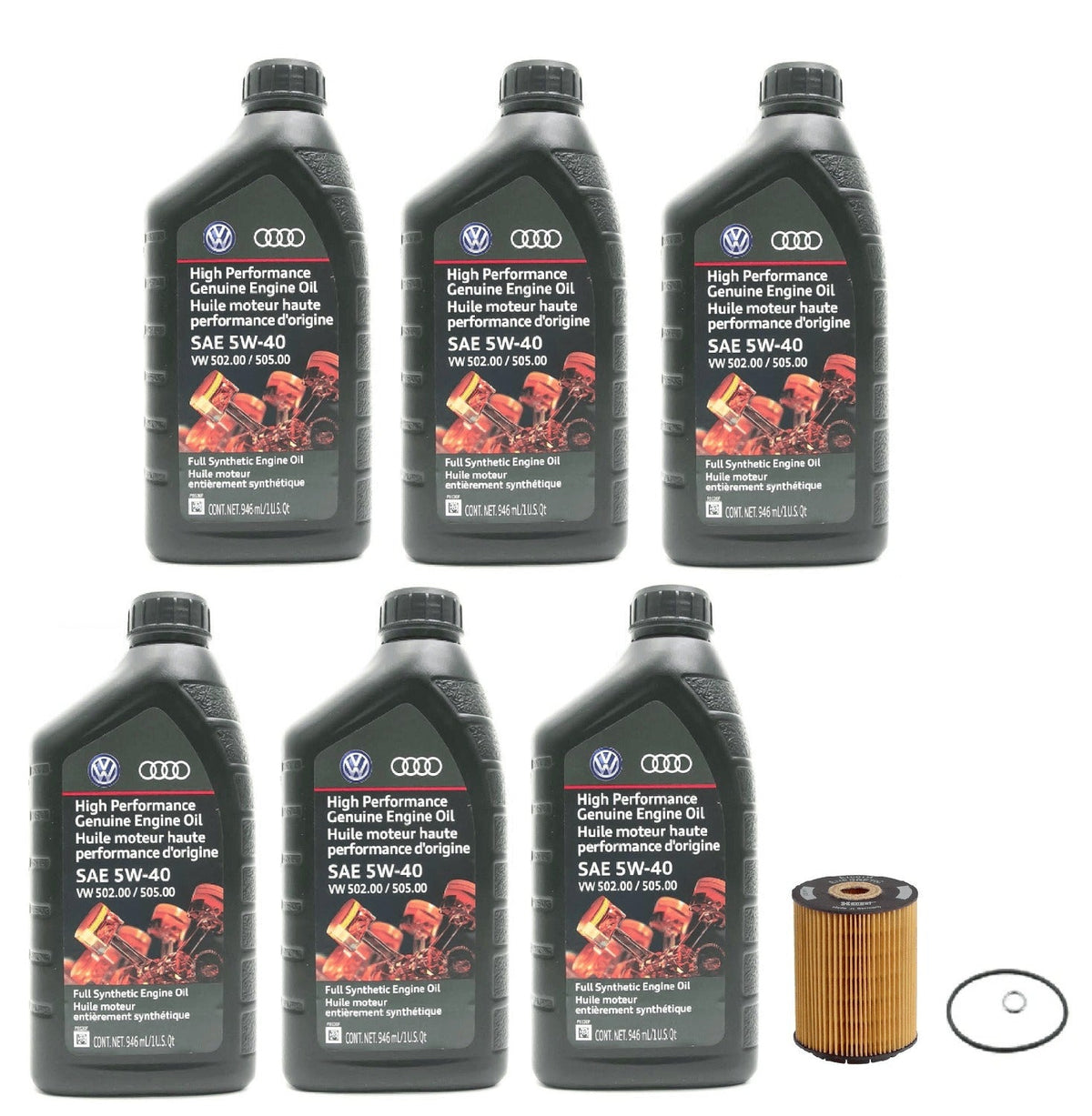 Oil Service Kit (Genuine 5w-40) - VW Mk3 12v VR6