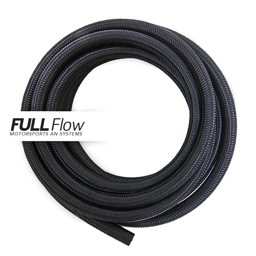 Nuke Performance Black Nylon Braided Fuel Hose
