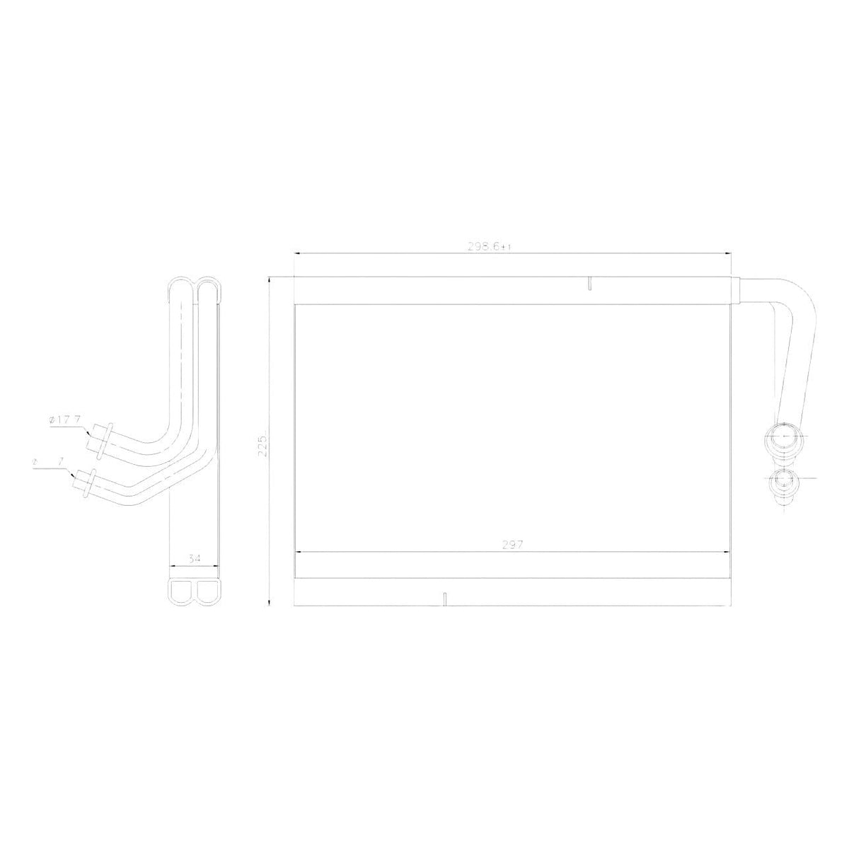 Air Conditioning Evaporator Core - BMW