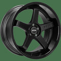 F1R FC5 18" 5x100 Matte Black w/ Gloss Black Lip