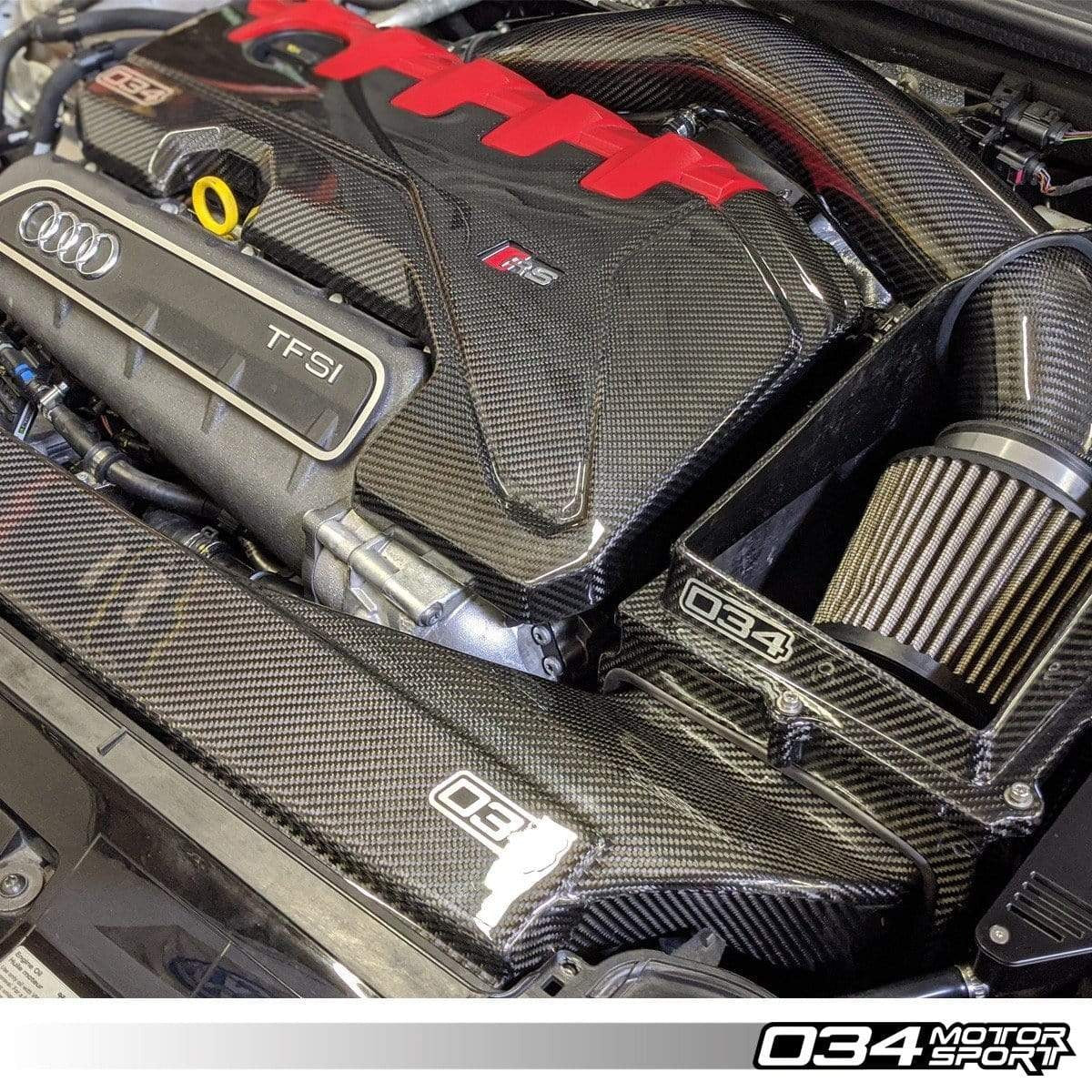 034Motorsport Carbon Fiber Engine Cover / Audi 8V RS3 / Audi 8S TTRS