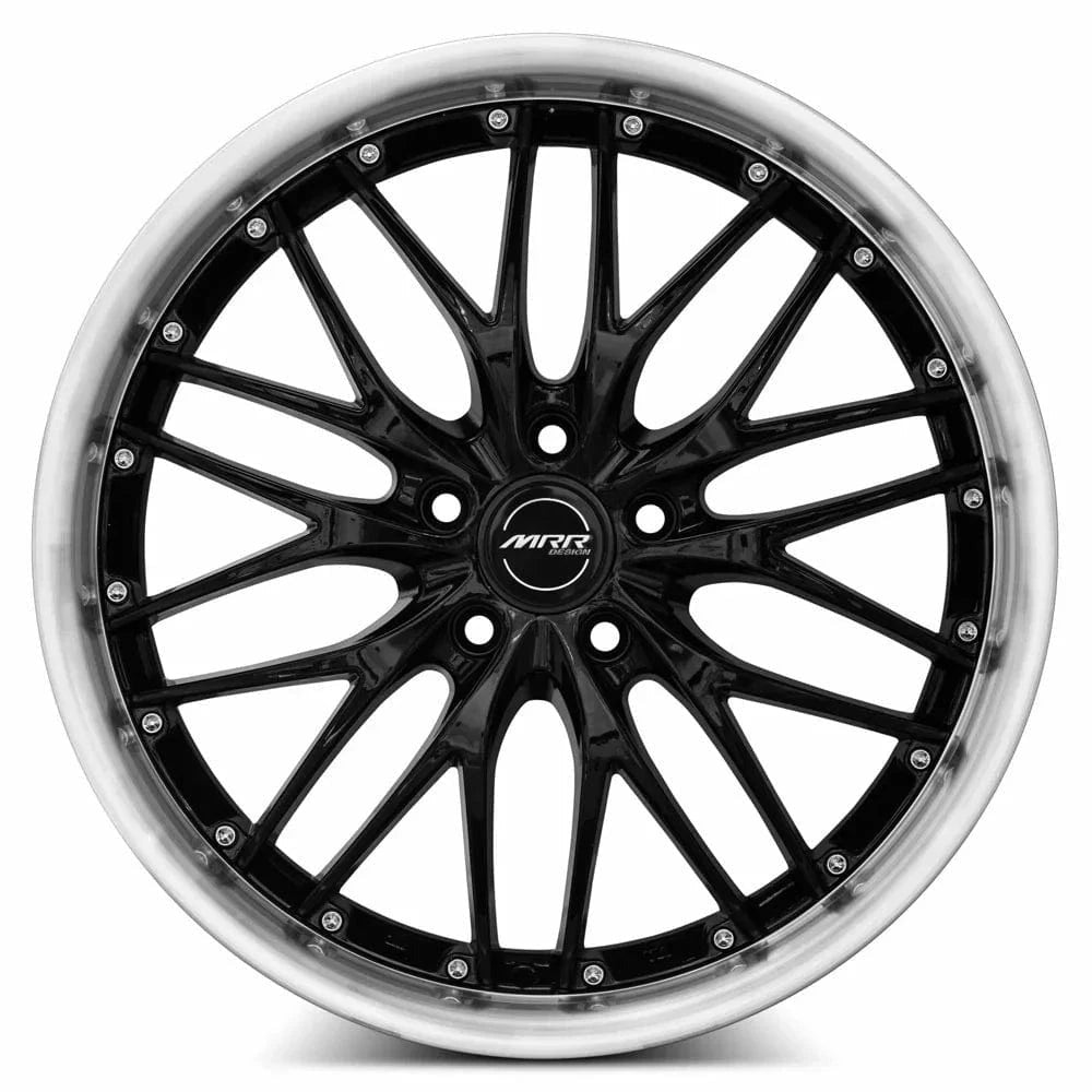MRR GT1 19" 5x112 Black Machine Lip