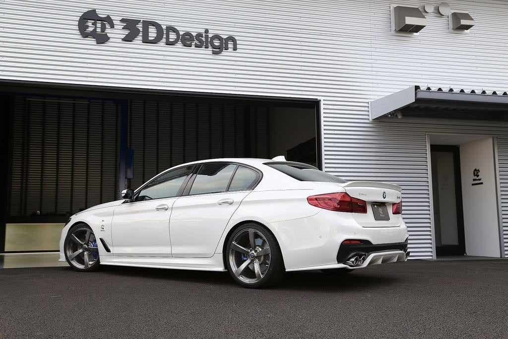 3D Design - 5 Series G30 M-Sport Rear Diffuser installs with OE M-Sport Diffuser