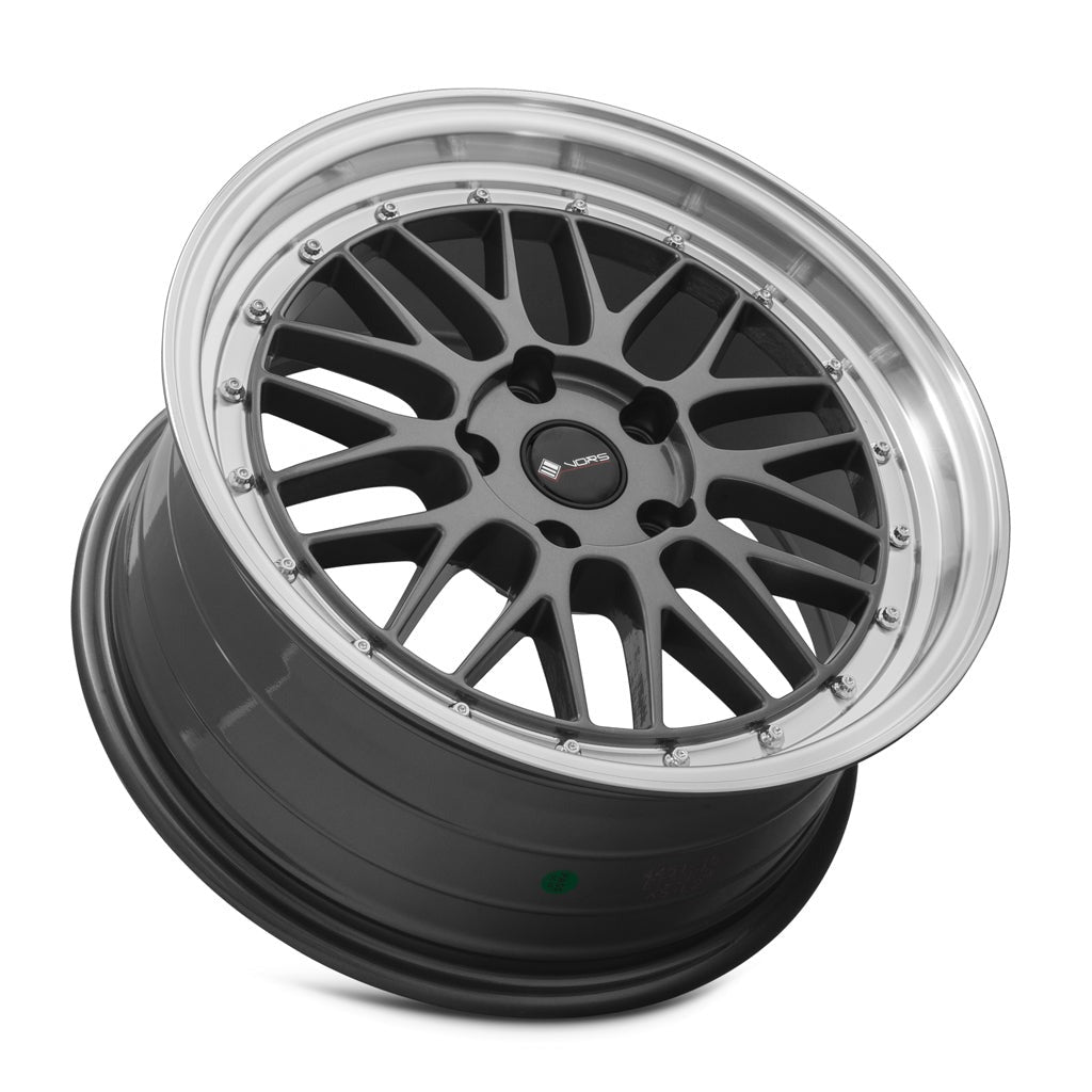 VORS VR8 17" 4x108 Hyper Black Machined Lip