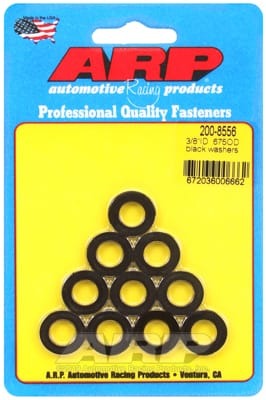 ARP 3/8 ID 0.675 OD Black Washers - Set of 10