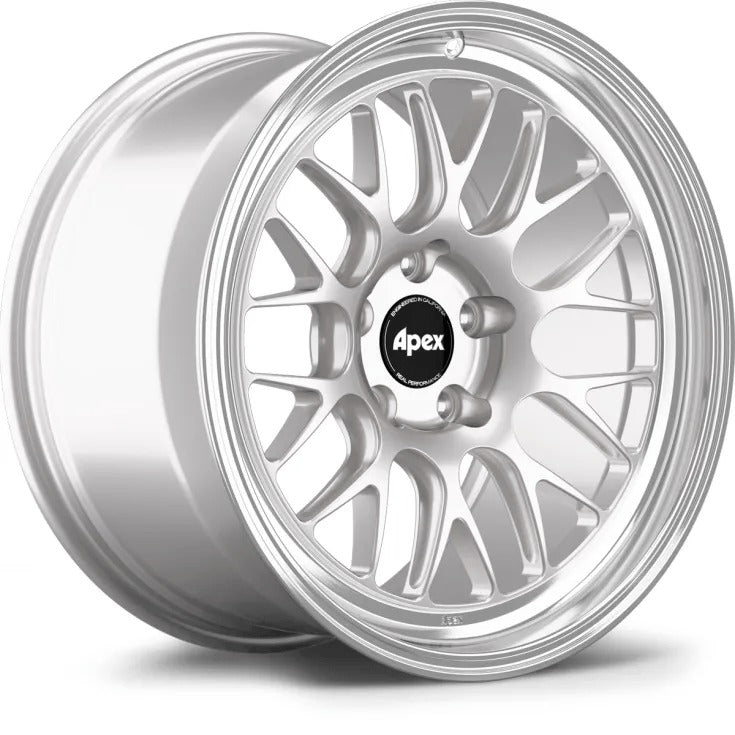 Apex Wheels ML-10RT 19" 5x112 Machined Lip Race Silver
