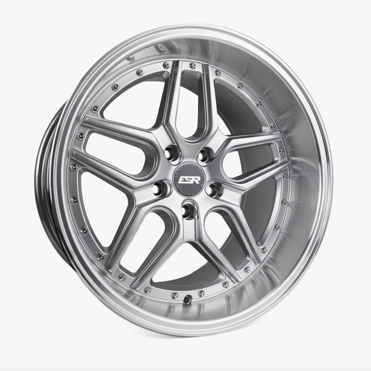 ESR Wheels CS15 18" 5x112 Hyper Silver w/ Machined Lip