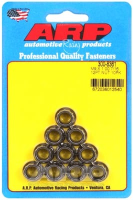 ARP M9 x 1.00 12pt Nut Kit (Set of 10)