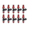 Injector Dynamics ID1050X Injectors 14mm Gold Bottom Adaptors (Set of 10)