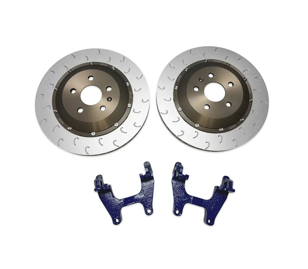 034Motorsport 2-Piece Floating Rear Brake Rotor 355mm Upgrade - VW / Audi / Mk8 / GTI / Golf R / 8Y / S3 / RS3