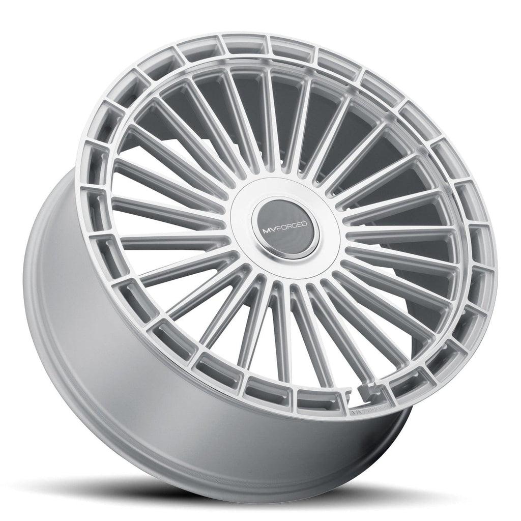 MV Forged MVF40 22" 5x110 up to 5x130 Diamond Silver (Custom Wheel)