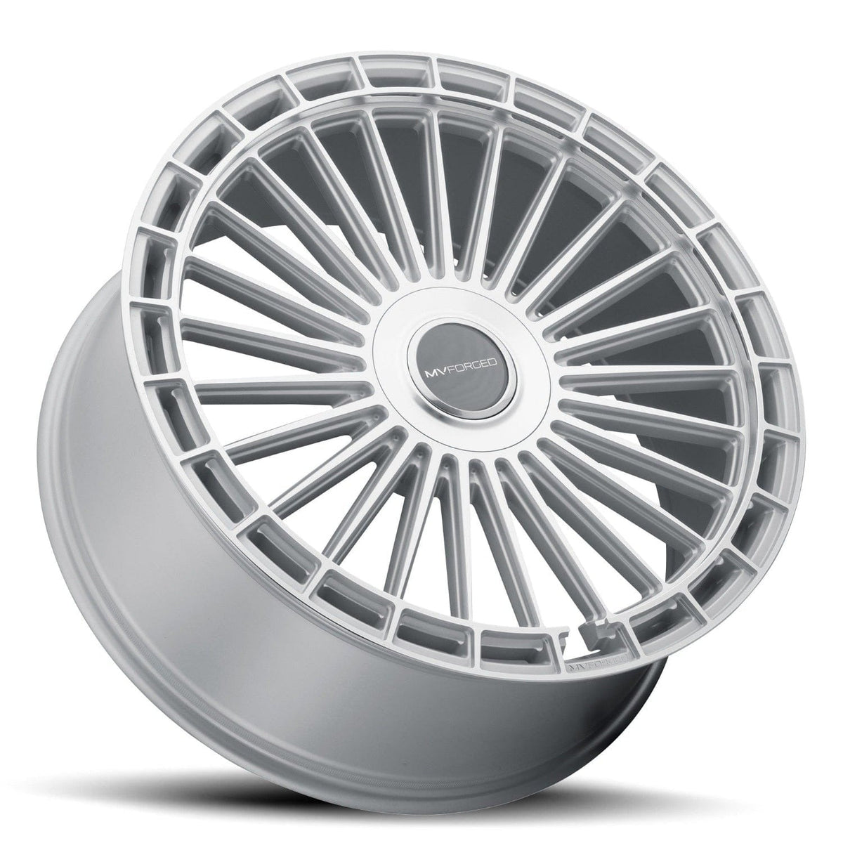 MV Forged MVF40 22" 5x110 up to 5x130 Diamond Silver (Custom Wheel)