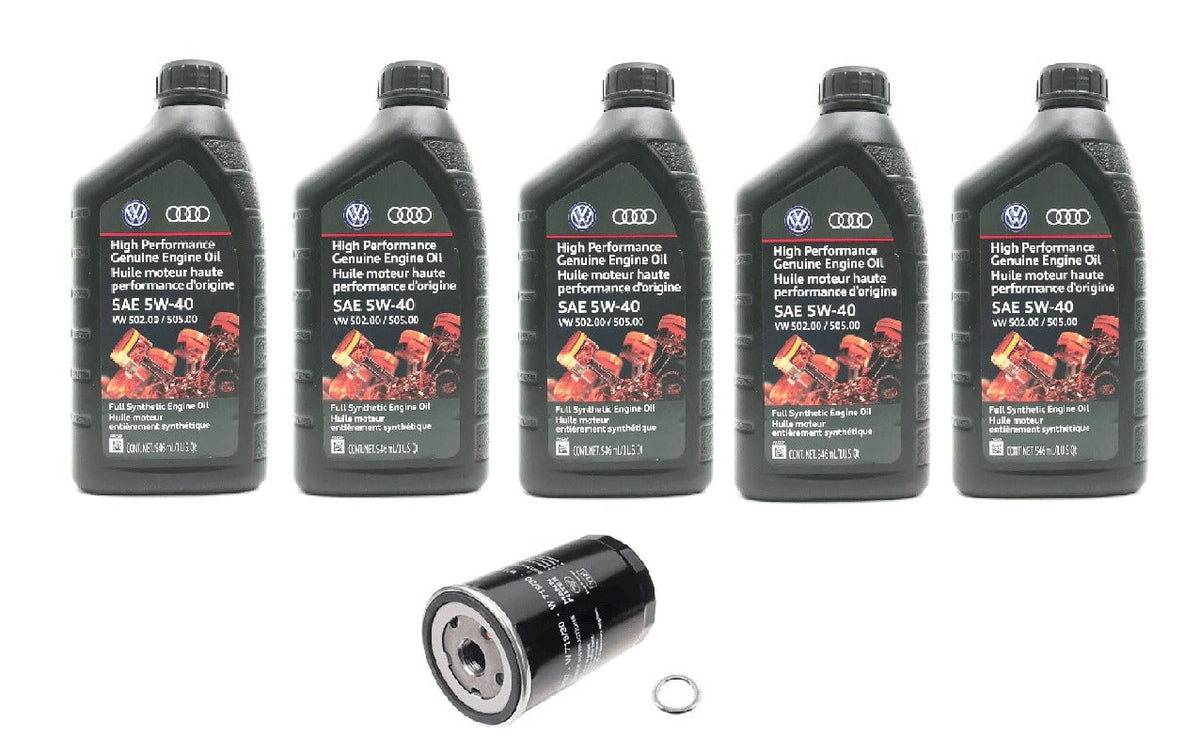 Oil Service Kit (Genuine 5w-40) - VW Mk4 / 1.8T / 2.0L