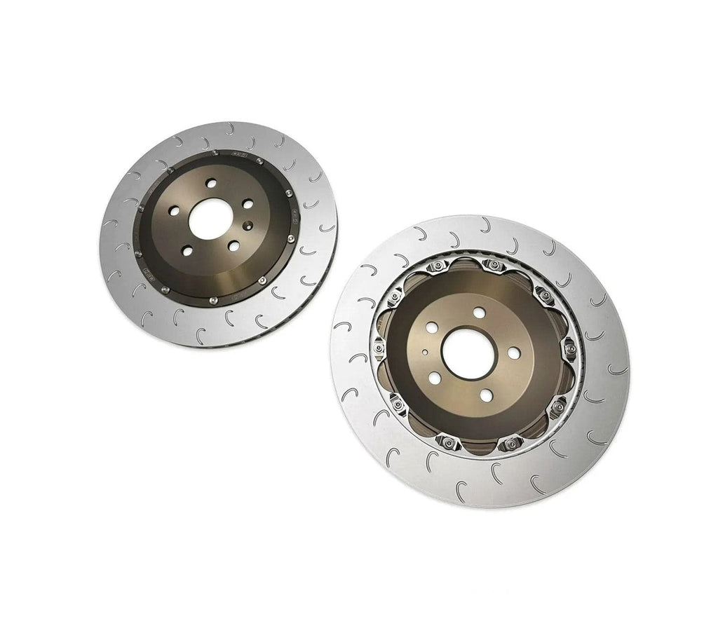 034Motorsport 2-Piece Floating Rear Brake Rotor 355mm Upgrade - VW / Audi / Mk8 / GTI / Golf R / 8Y / S3 / RS3